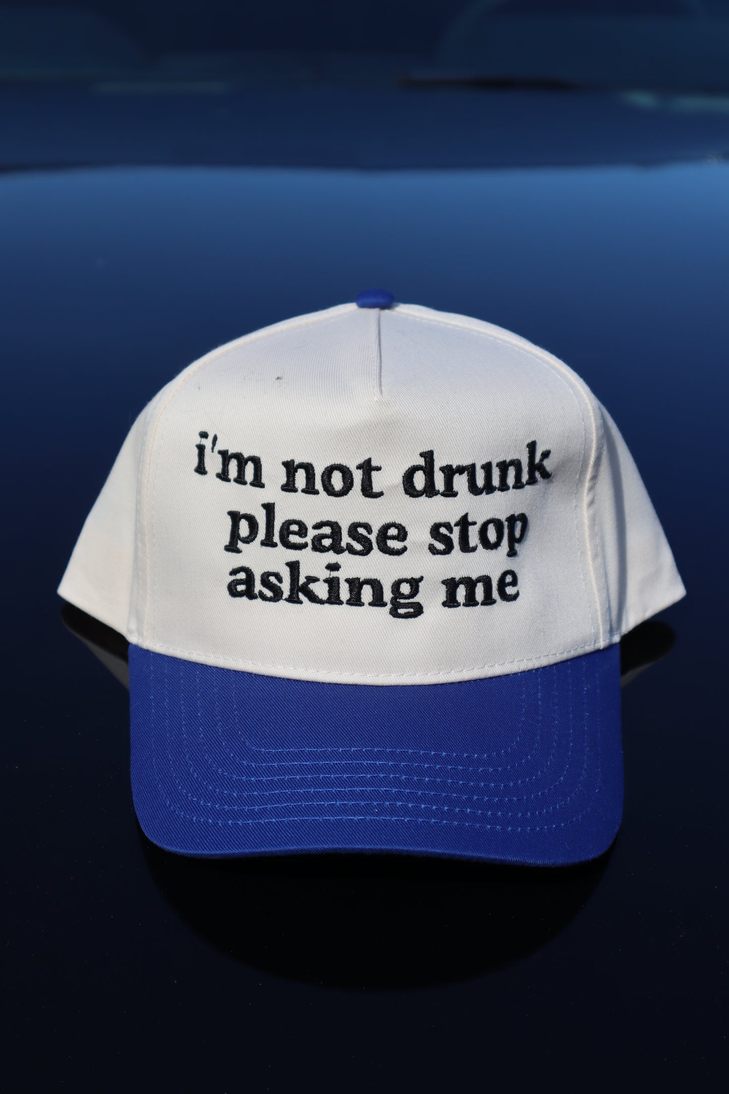 Embroidered I'm not please stop asking me, Unisex, Adult, Hat