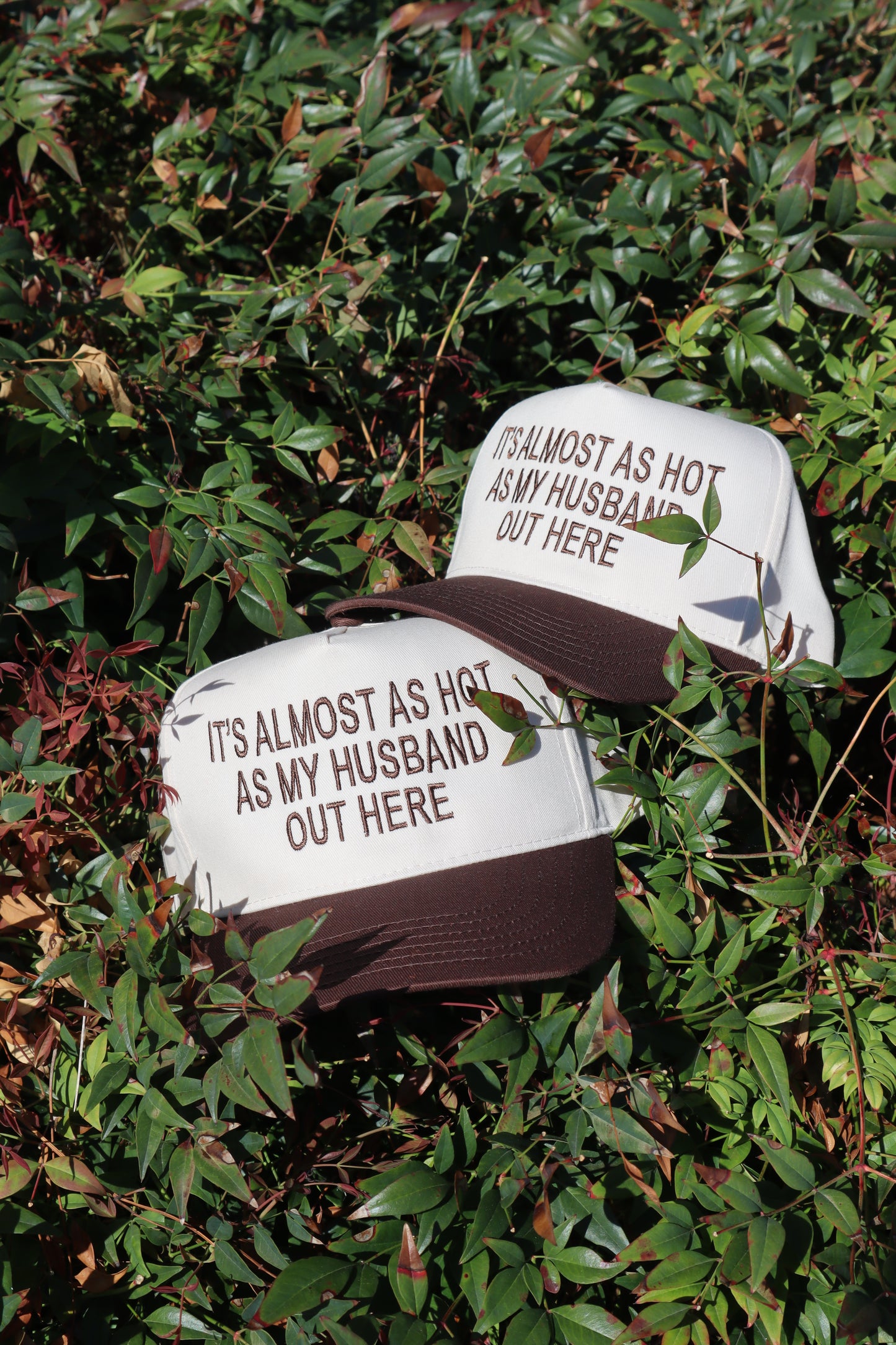 Embroidered It's Almost As Hot As My Husband Outside, Unisex, Adult, Hat