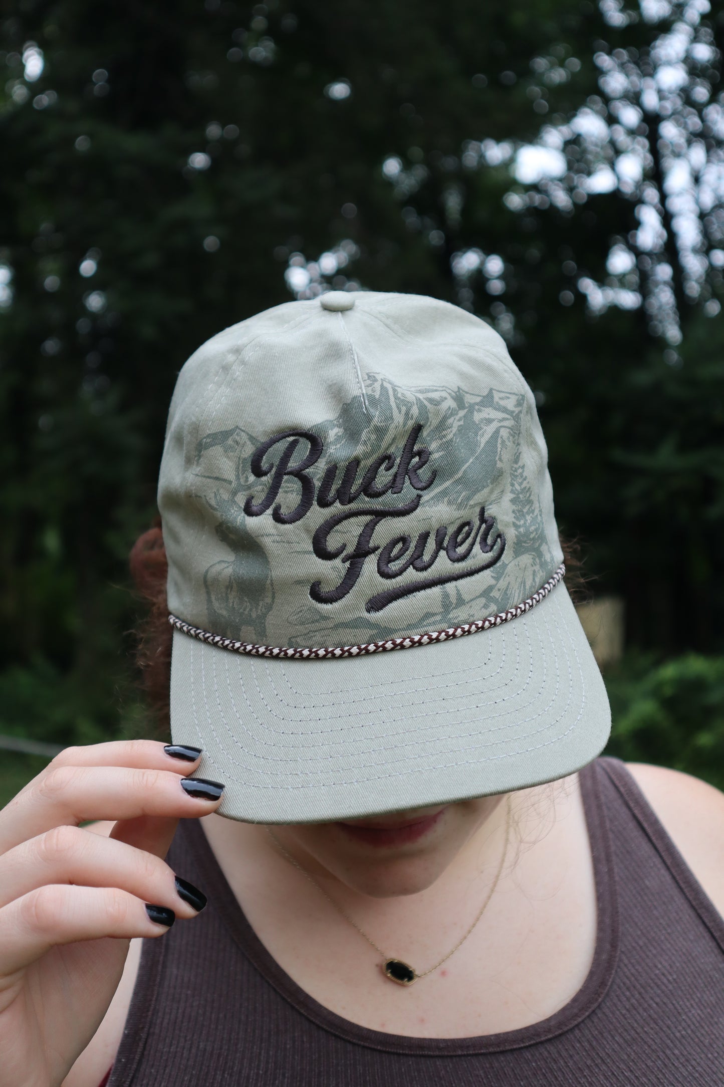 Faded Cream/Grey Buck Fever Hunting Hat