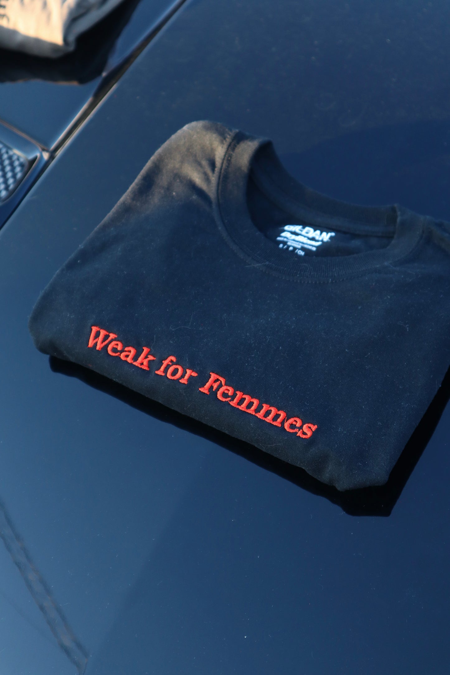 Embroidered Weak For Femmes, Short Sleeve, Modern Classic Fit, Unisex, Adult T-Shirt