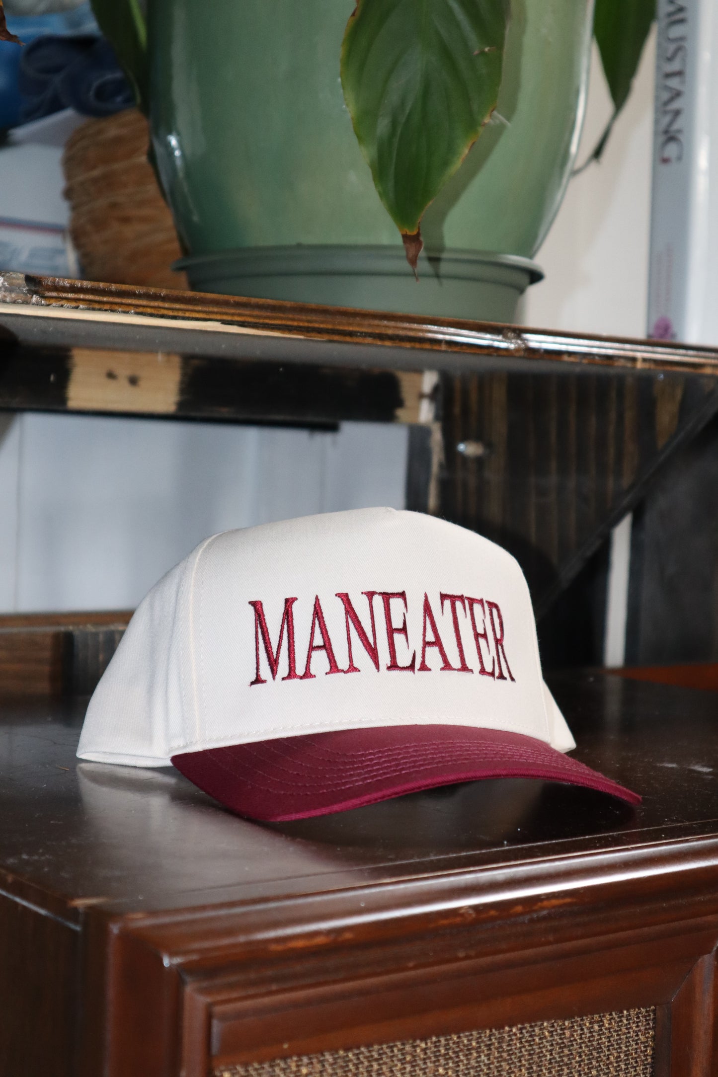 Embroidered 'Maneater' Hat, Unisex, Adult