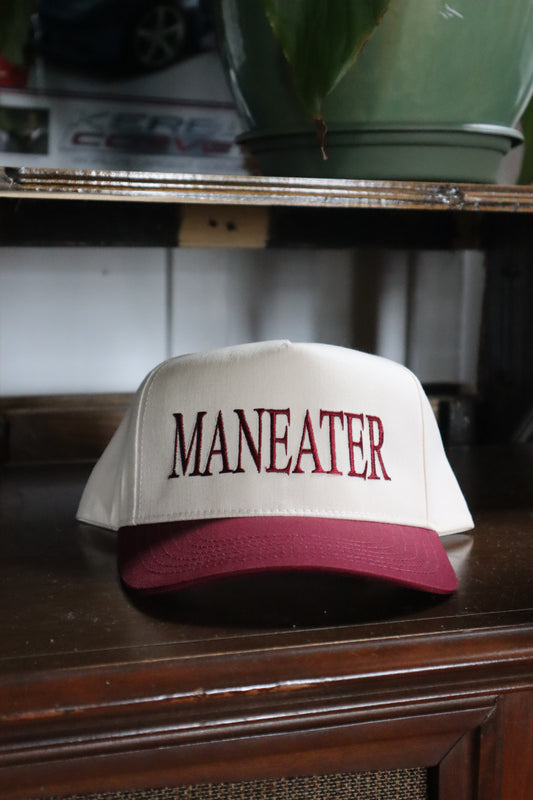 Embroidered 'Maneater' Hat, Unisex, Adult