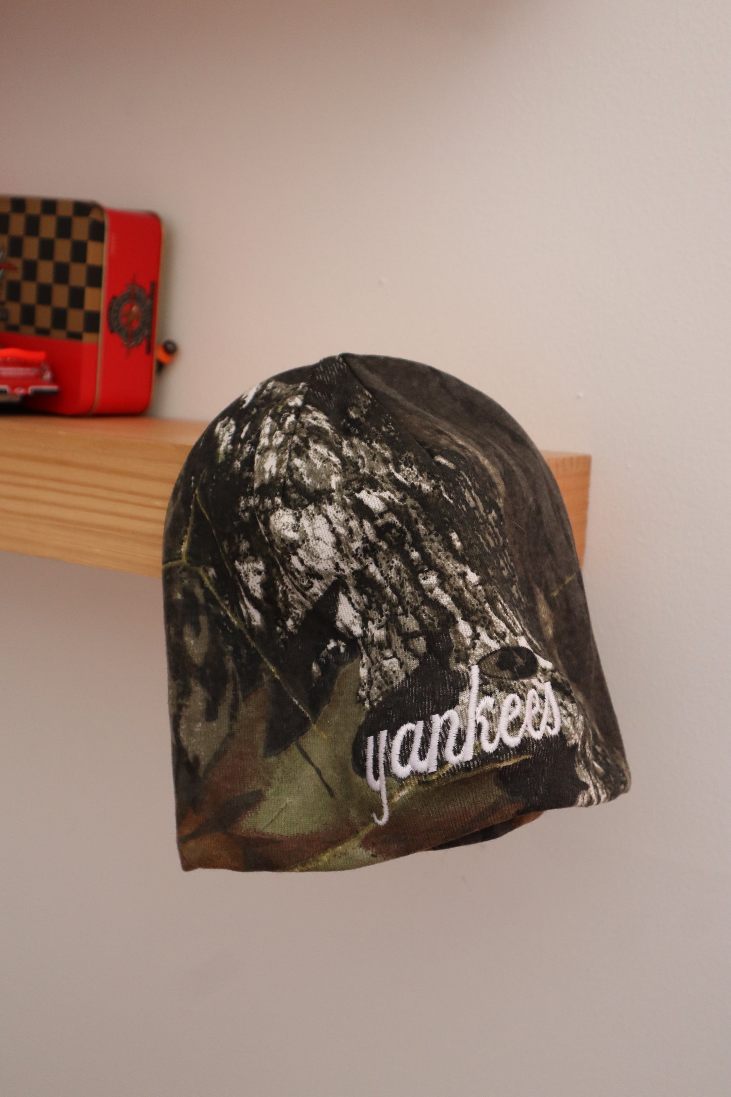 Embroidered New York Yankees Camo Beanie