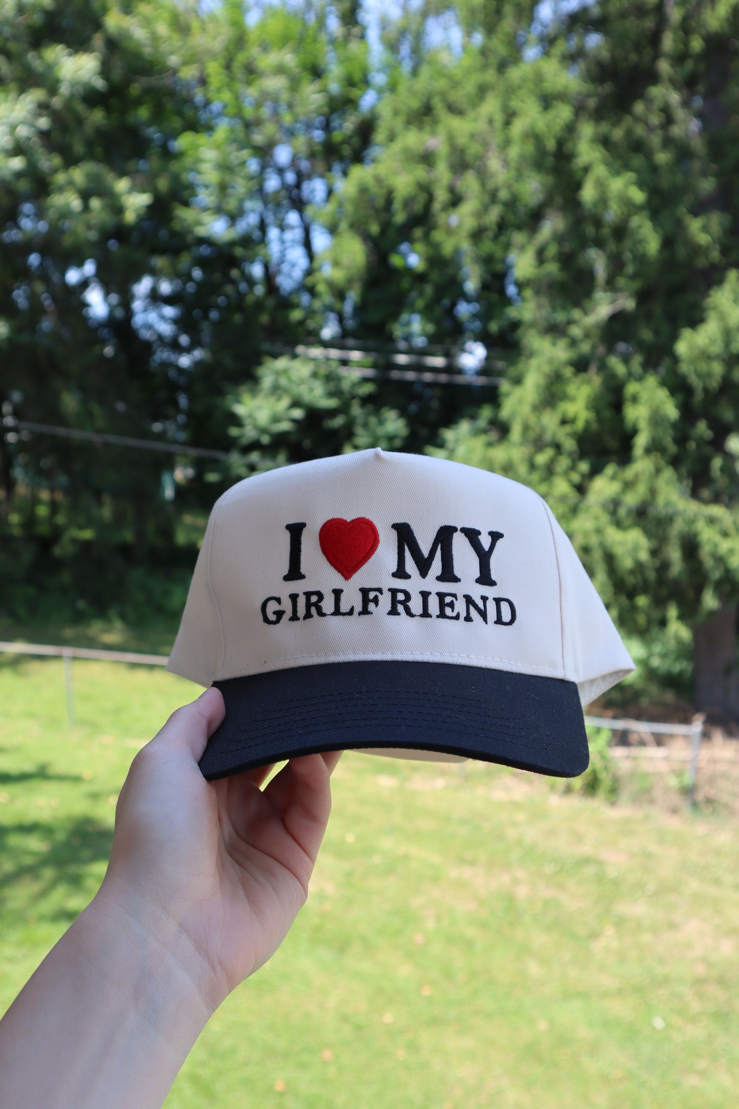 Embroidered I Love My Boyfriend/Husband, Girlfriend/Wife Hat, Unisex, Adult