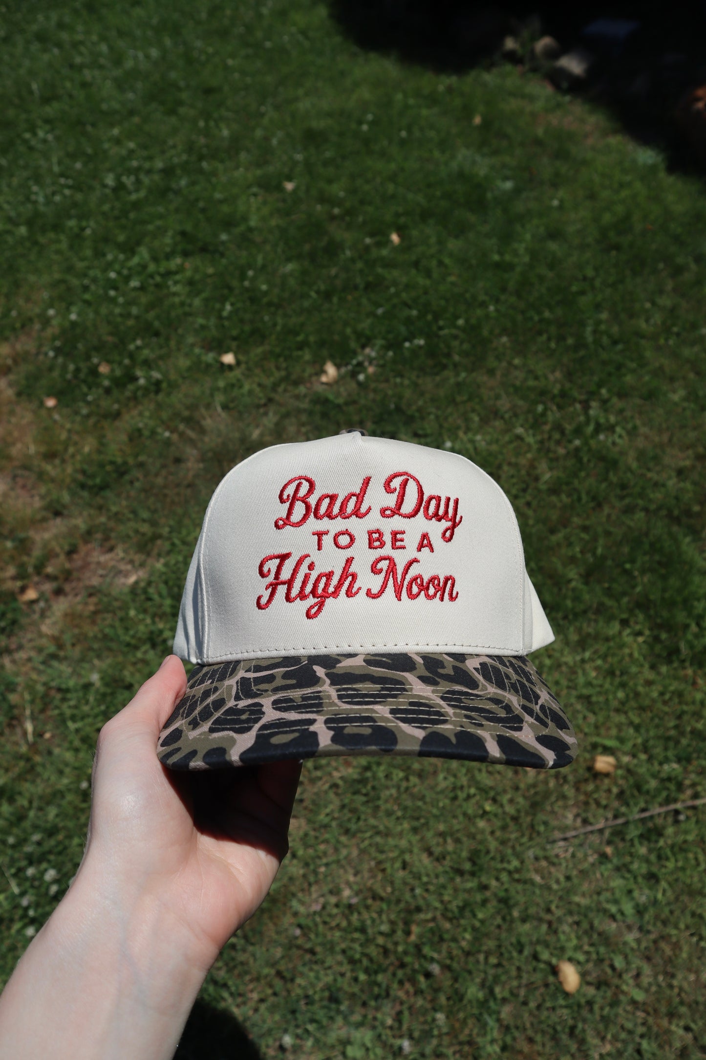 Embroidered It's a bad day to be a high, Leopard Print, Unisex, Adult, Hat