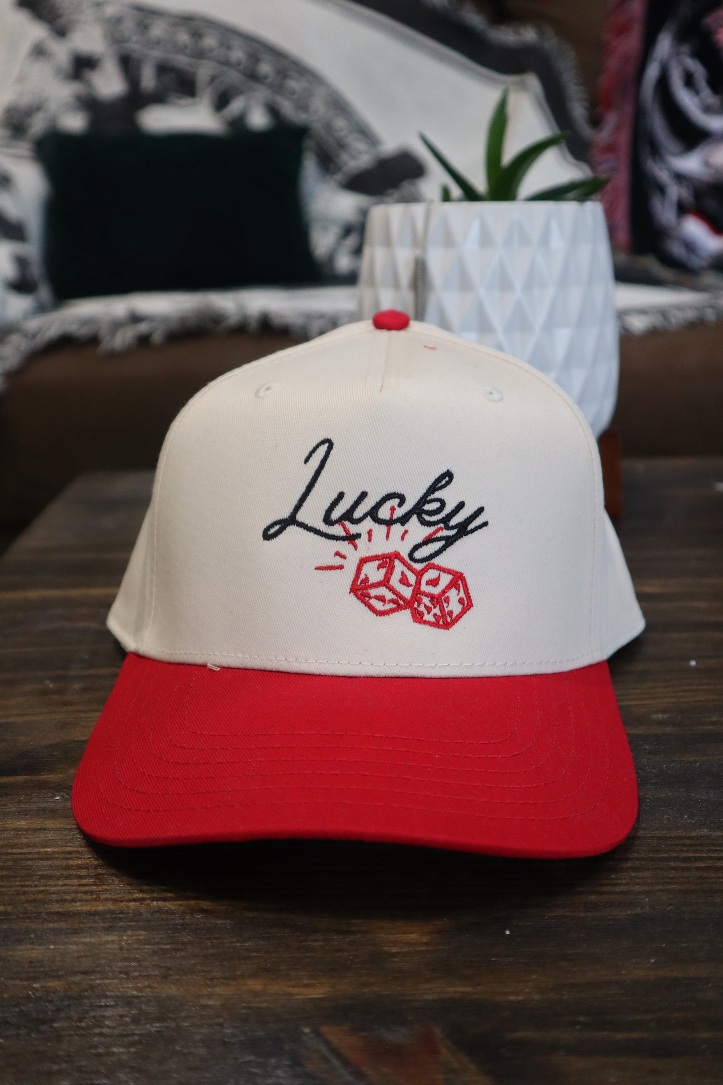 Embroidered 'Lucky Dice' Hat, Unisex, Adult