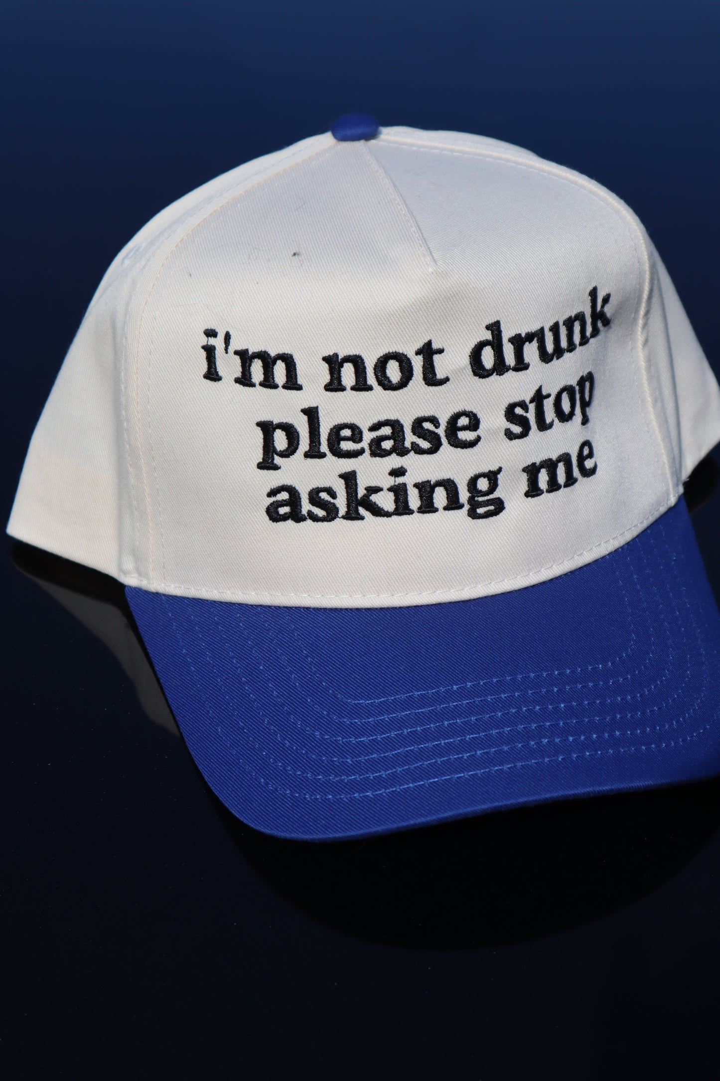 Embroidered I'm not please stop asking me, Unisex, Adult, Hat