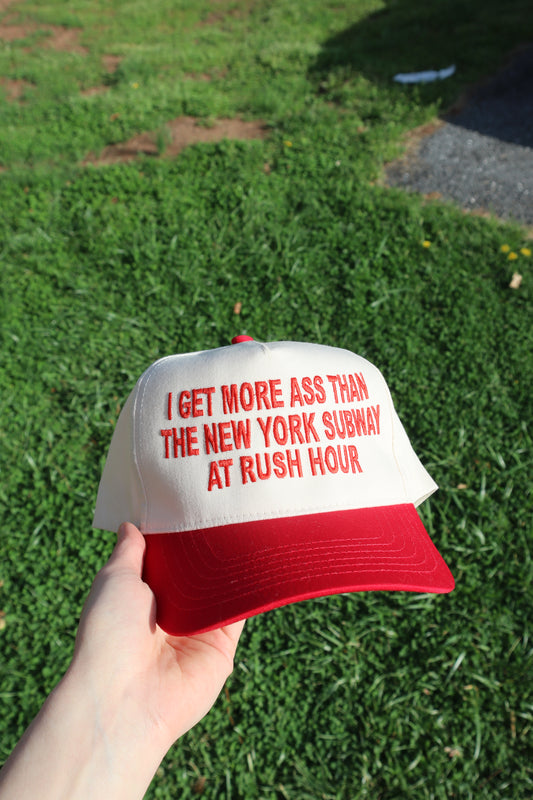 Embroidered I Get More As Than The New York Subway Hat, Unisex, Adult