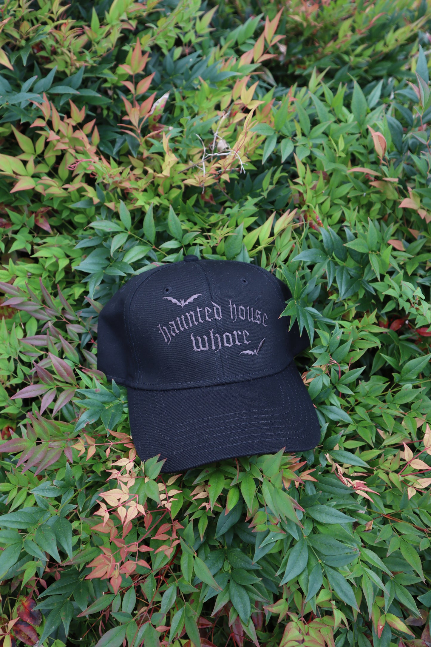 Embroidered Haunted House Whor Hats, Unisex, Adult