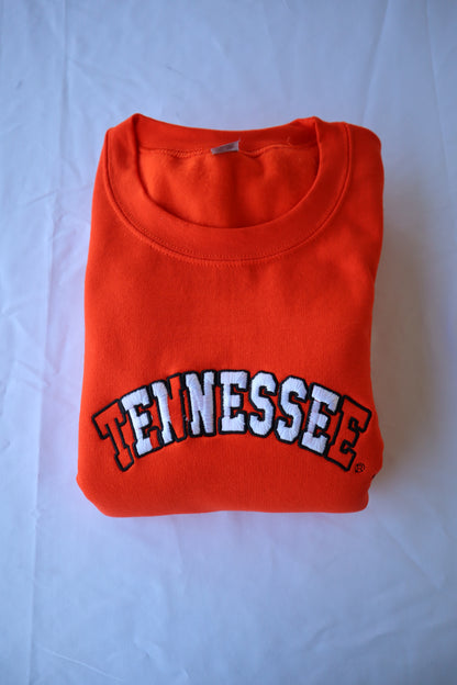 Embroidered 'Tennessee' Hoodie, Crew Neck Long Sleeve, Classic fit, Unisex, Adult