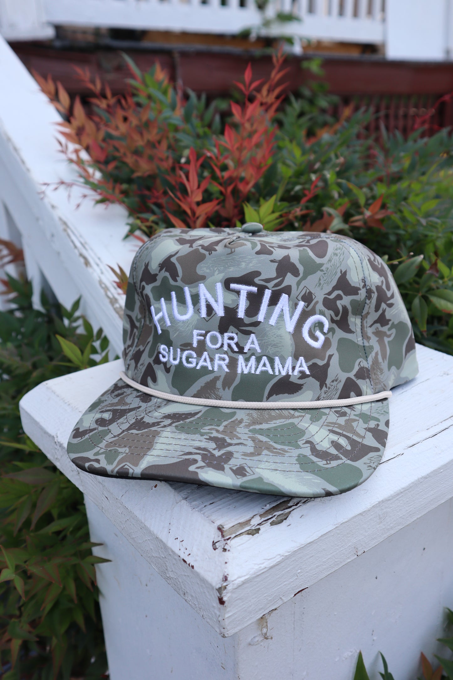 Hunting For A Sugar Mama Duck Camo Cap, Unisex, Adult, Snapback