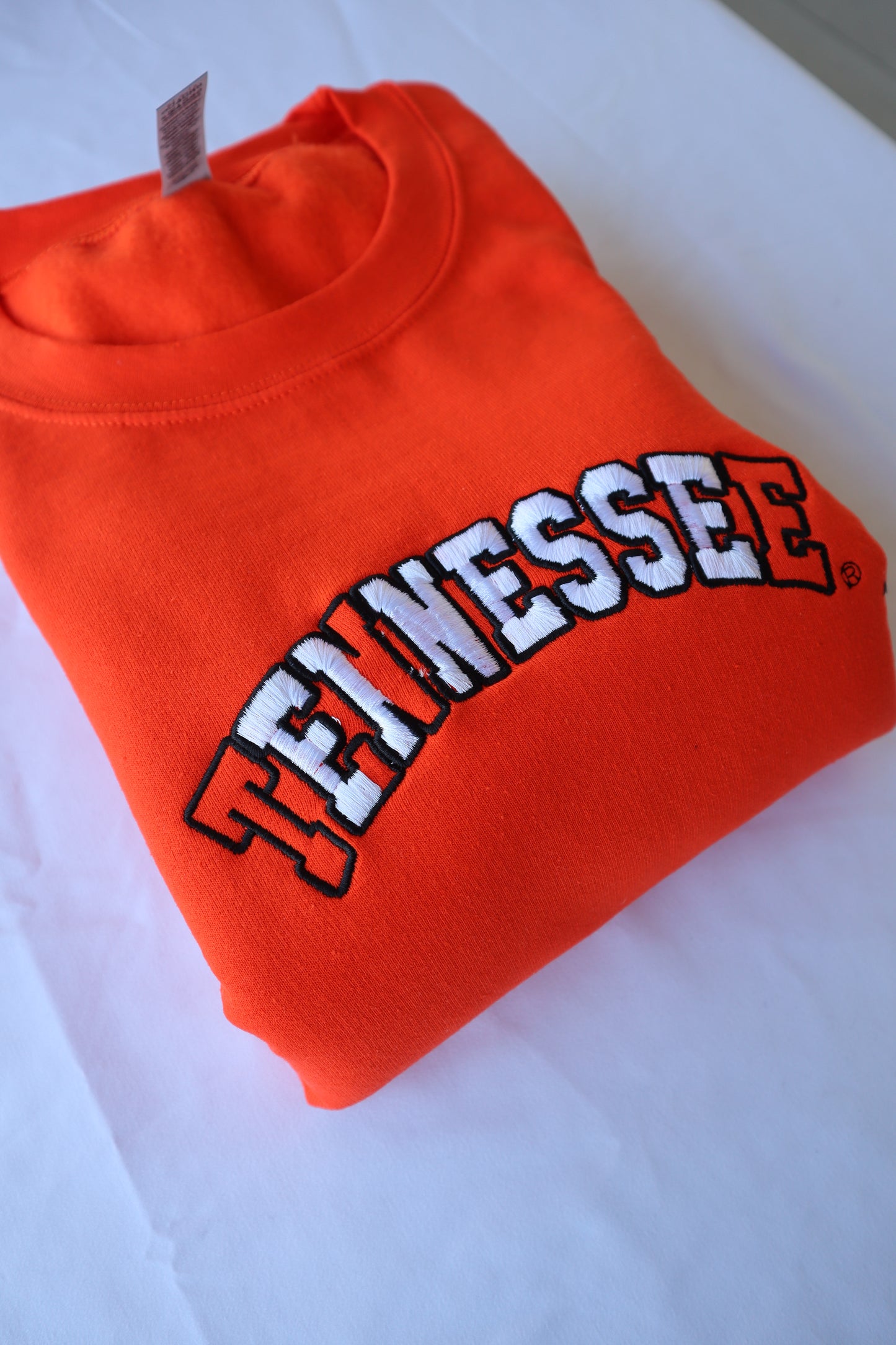 Embroidered 'Tennessee' Hoodie, Crew Neck Long Sleeve, Classic fit, Unisex, Adult