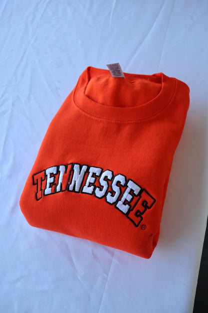 Embroidered 'Tennessee' Hoodie, Crew Neck Long Sleeve, Classic fit, Unisex, Adult