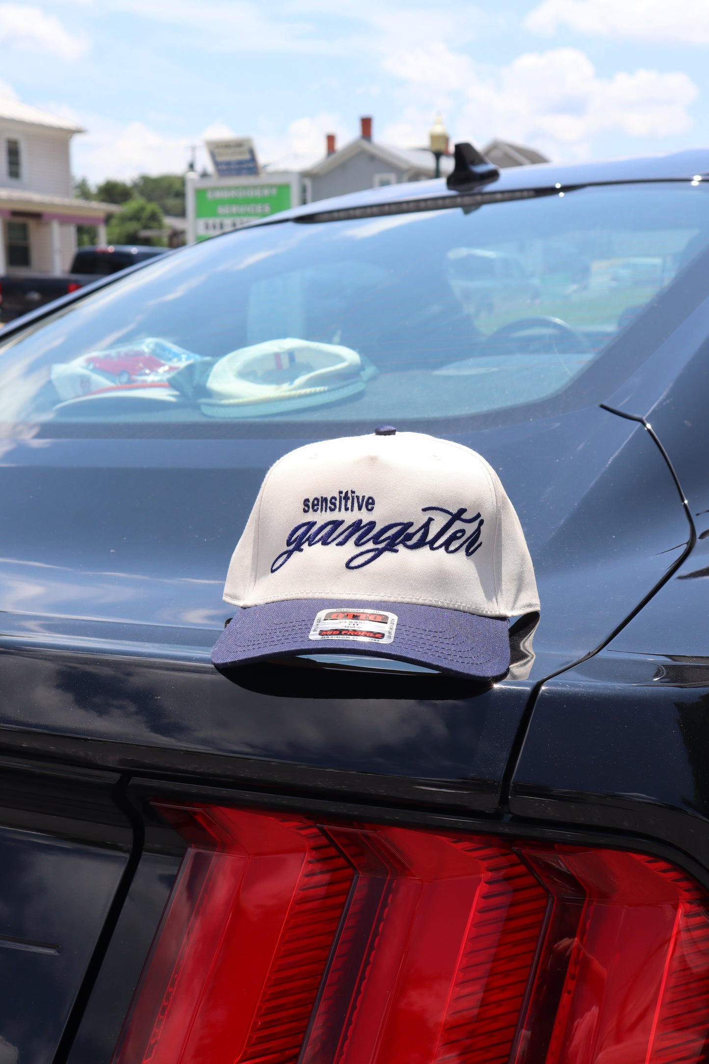 Embroidered 'Sensitive Gangster' Hat, Unisex, Adult