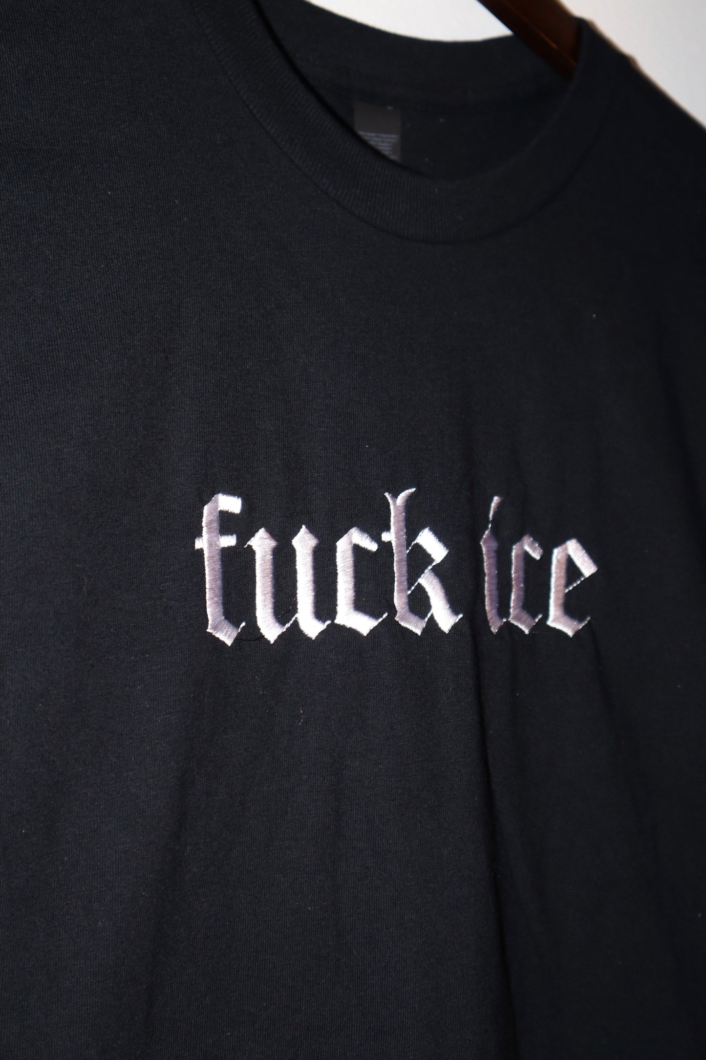 Embroidered 'F Ice' T-Shirt, Short Sleeve, Modern Classic fit, Unisex, Adult