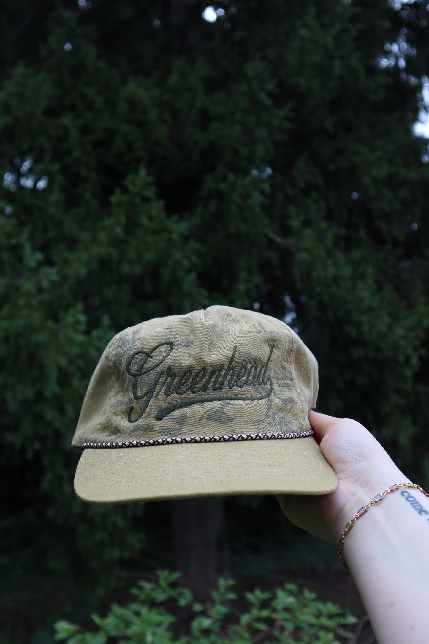 Faded Green/Yellow Greenhead Mallard Duck Hunting Hat
