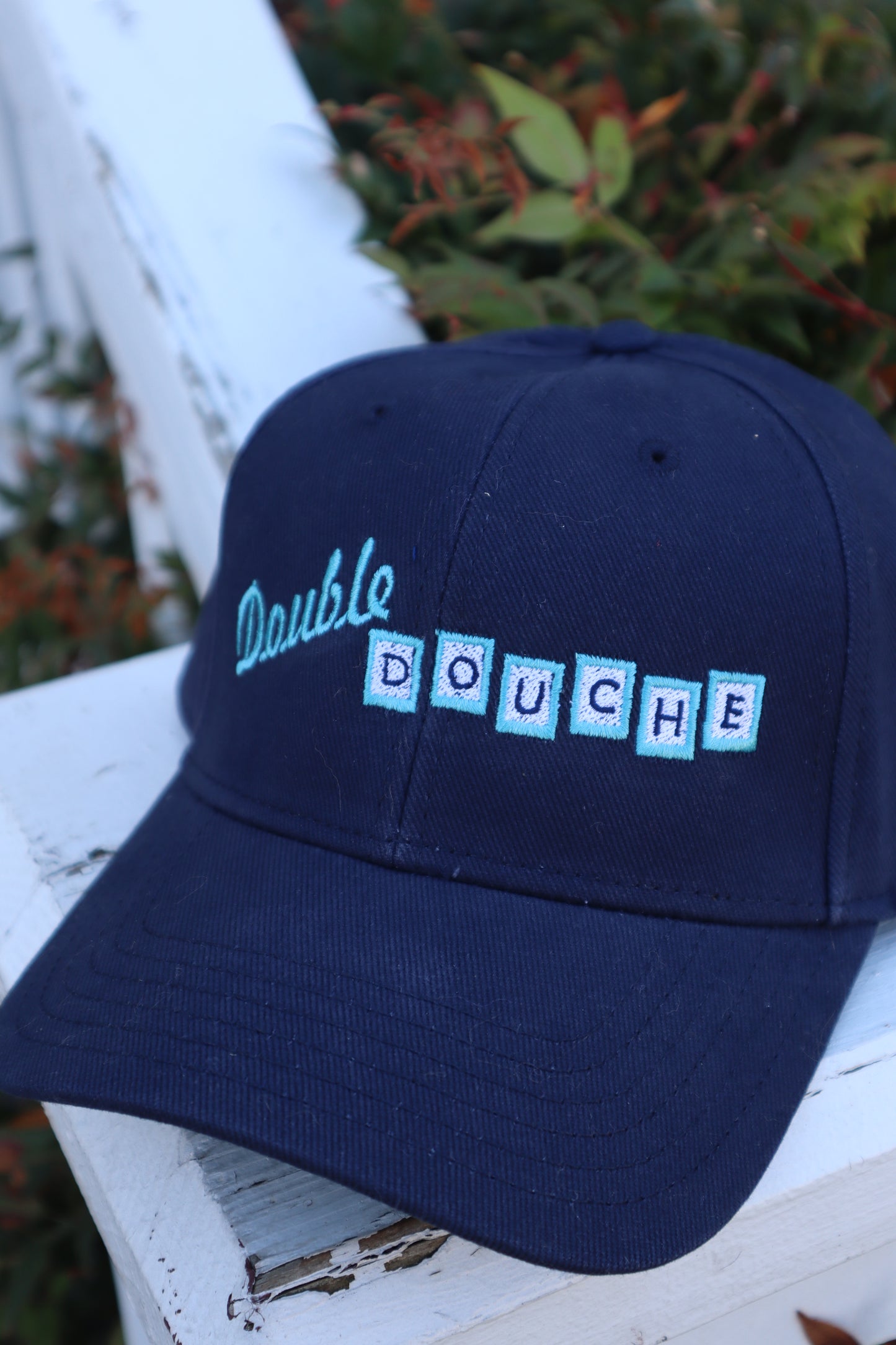 Embroidered Double Douche Parody Hat, Unisex, Adult