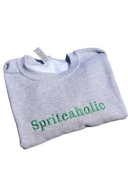 Embroidered 'Sodaholic' Chocie of Soda Hoodie or Crew Neck, Long Sleeve, Classic fit, Unisex, Adult