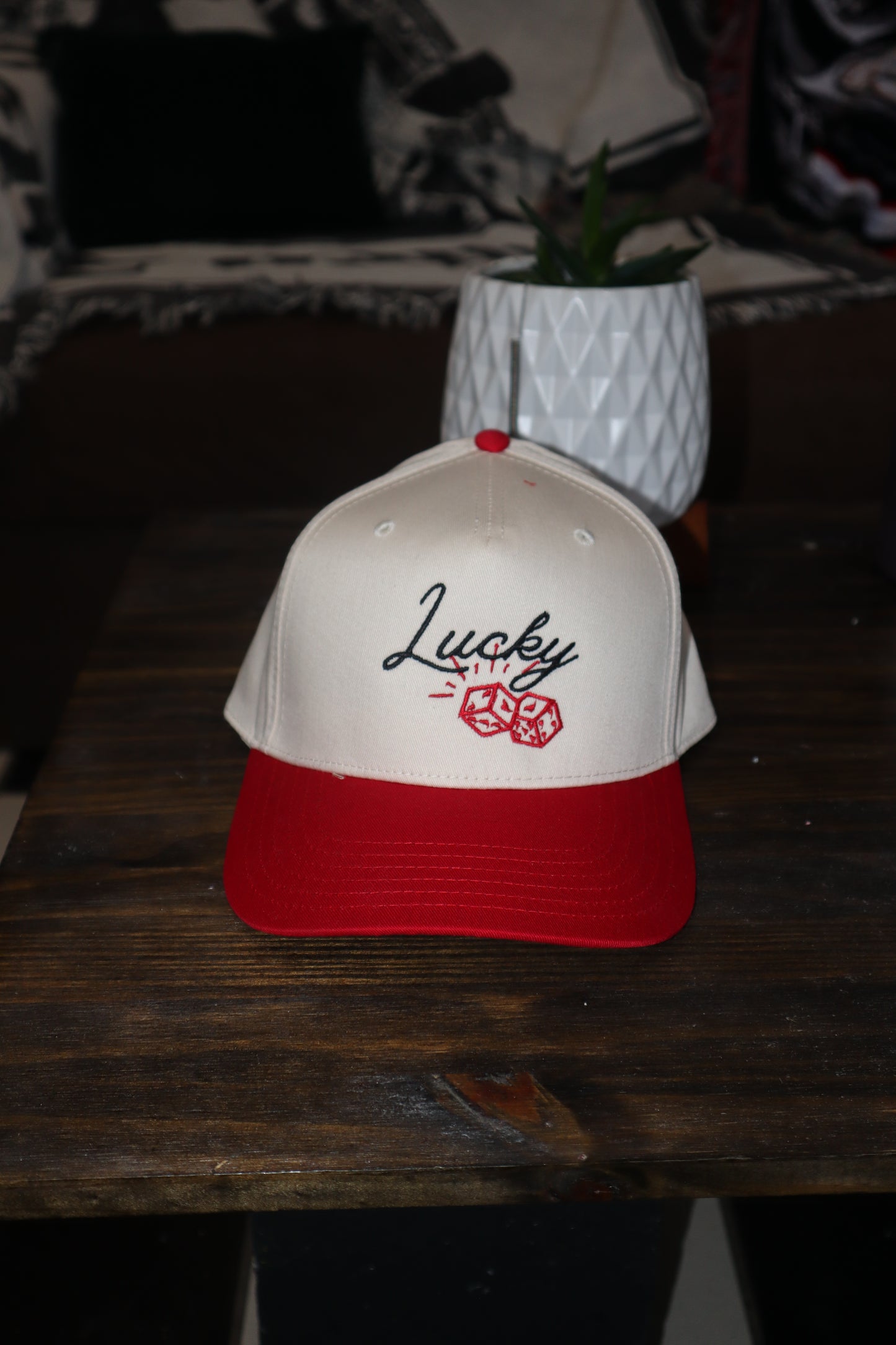 Embroidered 'Lucky Dice' Hat, Unisex, Adult