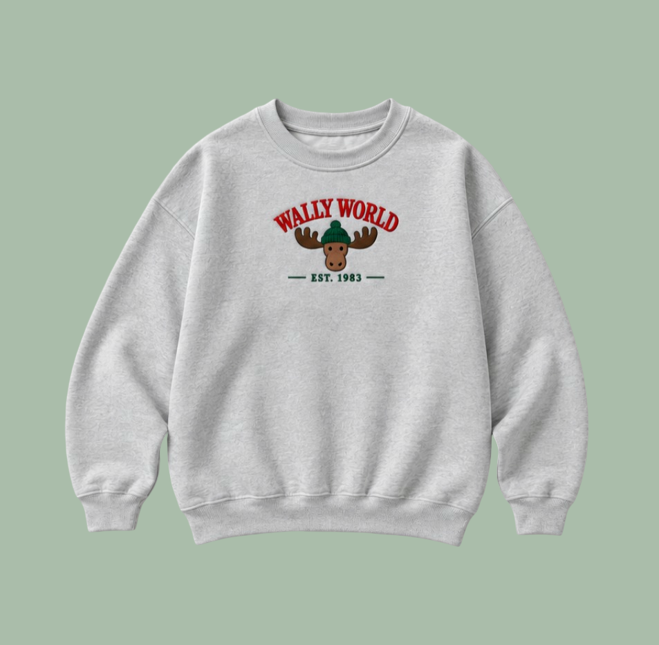 Embroidered “Wally World” Holidays Christmas Hoodies or Crewnecks Unisex · Classic Fit · Long Sleeve · Adult