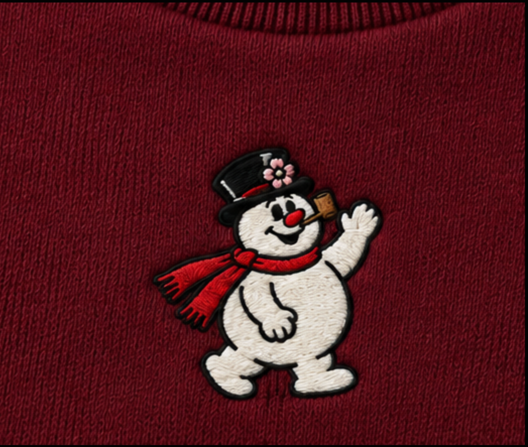 Embroidered “Snowman” Holidays Christmas Hoodies or Crewnecks Unisex · Classic Fit · Long Sleeve · Adult