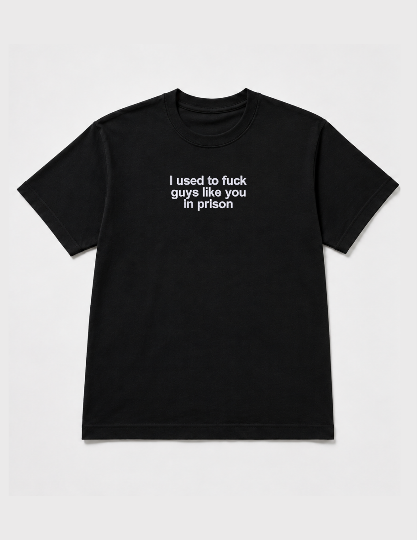 Embroidered I Used To F Guys Like You In Prison, Short Sleeve, Modern Classic Fit, Unisex, Adult T-Shirt