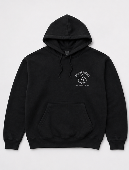 Embroidered Ace Of Spades Photo Co. Hoodie, Crewneck, or T-shirt