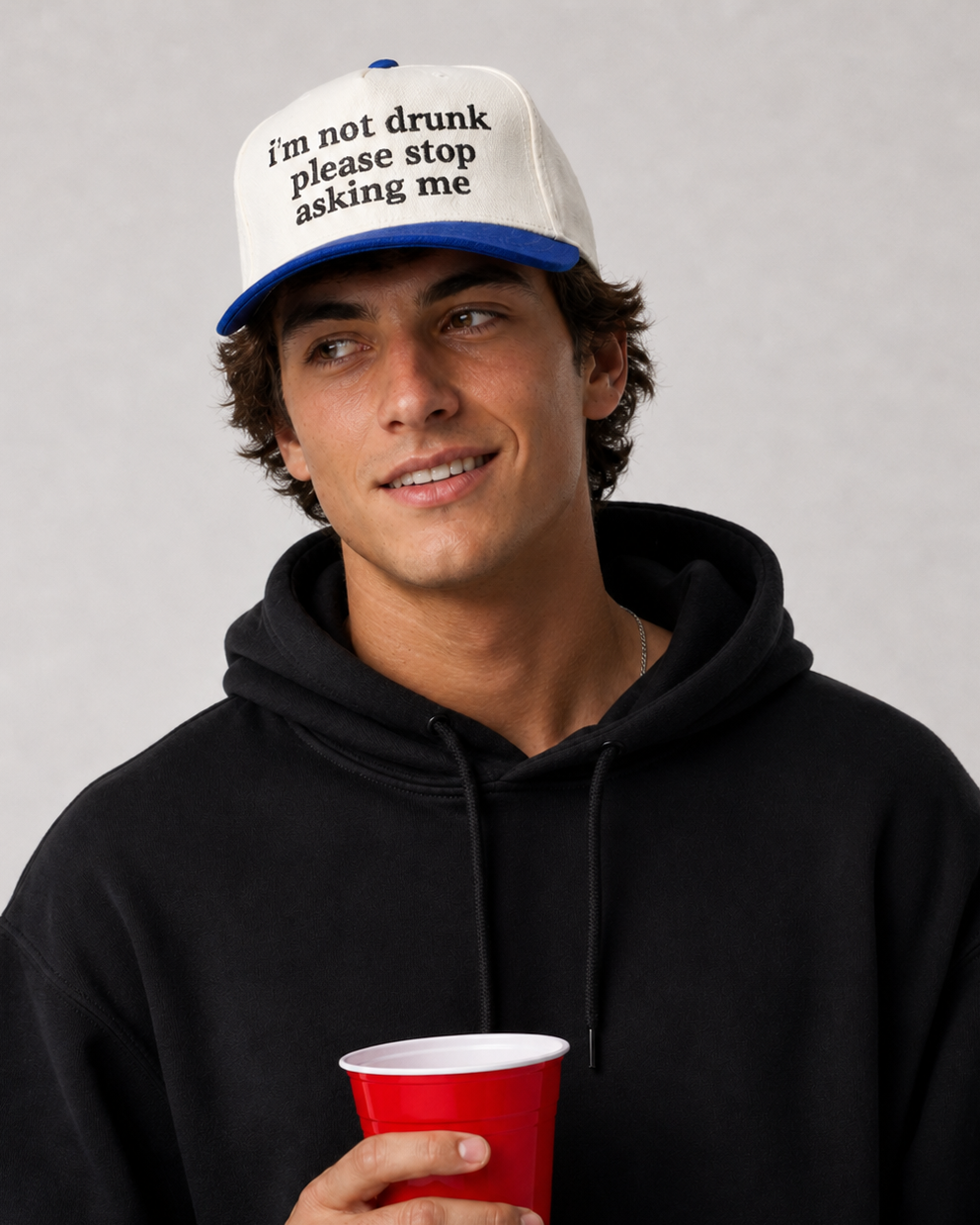 Embroidered I'm not please stop asking me, Unisex, Adult, Hat