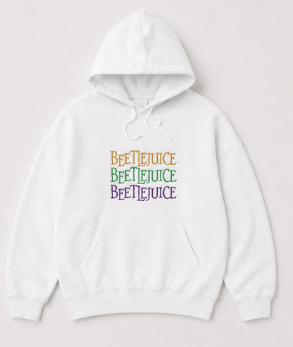 Embroidered 'Beetle Beetle Beetle' Hoodie or Crew Neck, Long Sleeve, Classic fit, Unisex, Adult