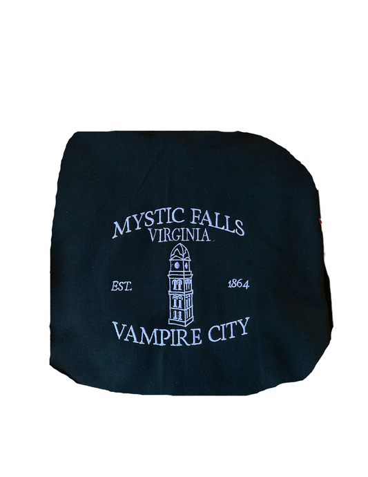 Embroidered 'Vampire City' Hoodie or Crew Neck, Long Sleeve, Classic fit, Unisex, Adult